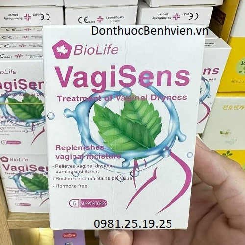 Viên đặt âm đạo Vagisens Biolife