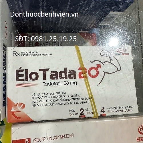 Viên nén bao phim Thuốc Elo Tada 20mg