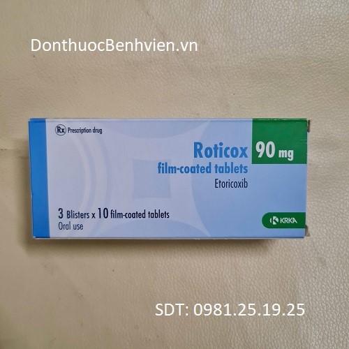 Viên nén bao phim Thuốc Roticox 90mg