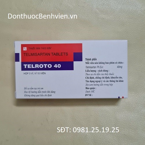 Viên uống Thuốc Telroto 40mg