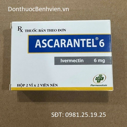 Viên nén Thuốc Ascarantel 6mg