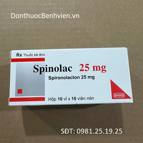 Viên nén Thuốc Spinolac 25mg Hasan