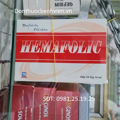 Thuốc Dung dịch uống Hemafolic 10ml