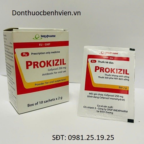 Bột pha hỗn dịch uống Thuốc Prokizil 250mg