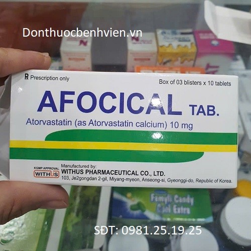 Viên uống Thuốc Afocical Tab 10mg