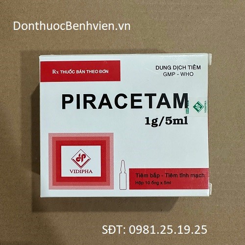 Dung dịch tiêm Thuốc Vidipha Piracetam 1g/5ml