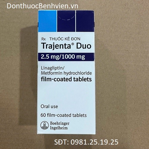 Viên uống Thuốc Trajenta Duo 2.5mg/1000mg