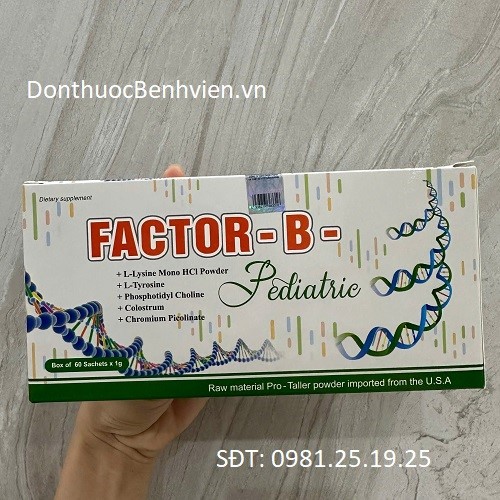 Bột pha dung dịch uống Factor B Pediatric