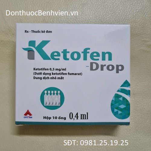 Dung dịch nhỏ mắt Thuốc Ketofen Drop 0.4ml