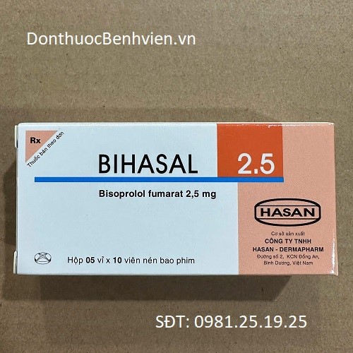 Viên nén bao phim Thuốc Bihasal 2.5mg