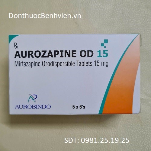 Viên nén phân tán Thuốc Aurozapine OD 15mg