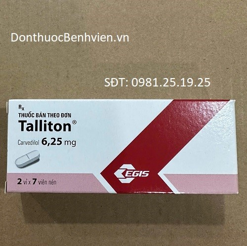 Viên nén Thuốc Talliton 6.25mg