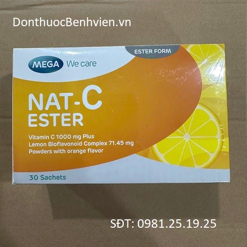 Gói bột pha uống Nat-C Ester