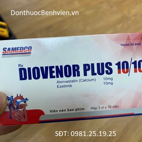 Viên nén bao phim Thuốc Diovenor Plus 10mg/10mg