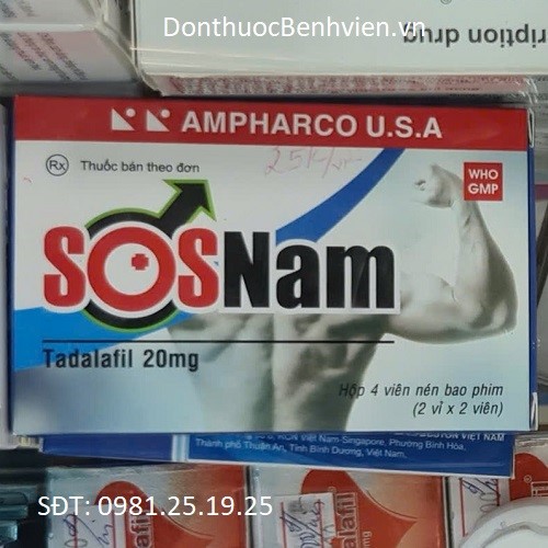 Viên nén bao phim Thuốc SOSnam 20mg