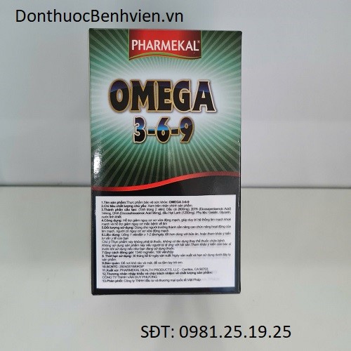 Viên uống bổ tim mạch Pharmekal Omega 3-6-9