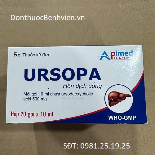 Hỗn dịch uống Thuốc Ursopa 10ml