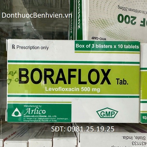 Viên uống Thuốc Boraflox 500mg