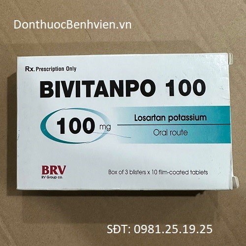 Viên Nén bao phim Thuốc Bivitanpo 100mg