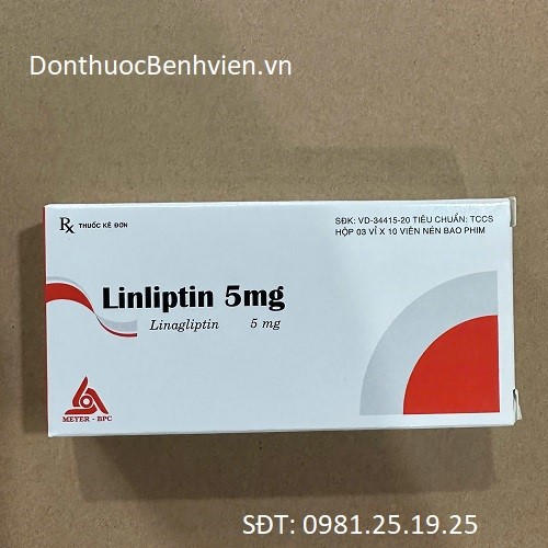 Viên nén bao phim Thuốc Linliptin 5mg