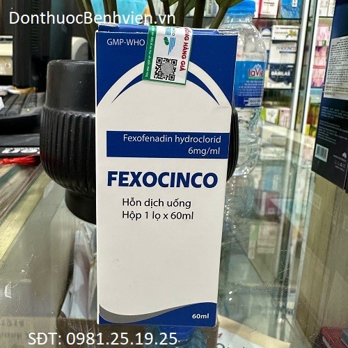 Hỗn dịch uống Thuốc Fexocinco 60ml