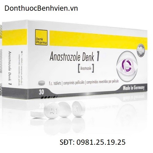 Viên uống Thuốc Anastrozole Denk 1mg