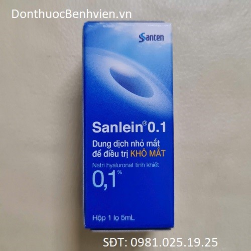 Dung dịch nhỏ mắt Thuốc Sanlein 0.1