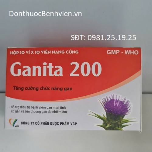 Viên nang cứng Thuốc Ganita 200mg