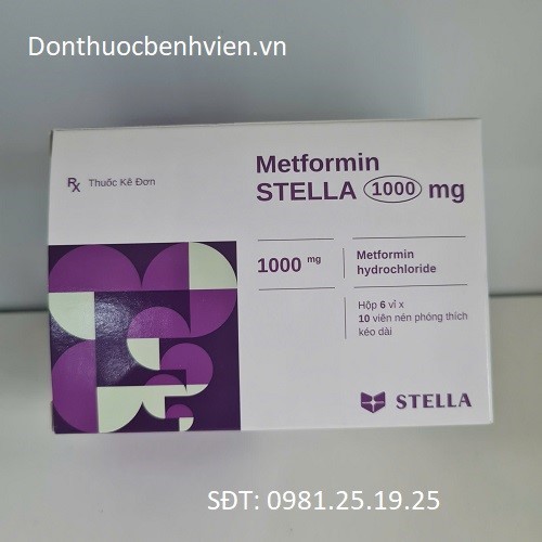 Viên uống Thuốc Metformin Stella 1000mg