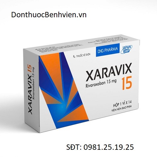 Viên nén bao phim Thuốc Xaravix 15mg