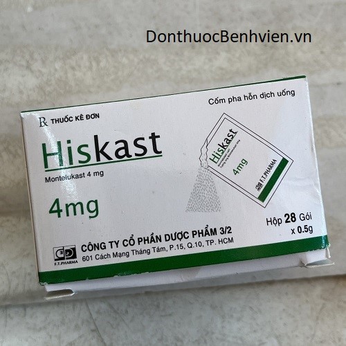 Bột pha hỗn dịch uống Thuốc Hiskast 4mg