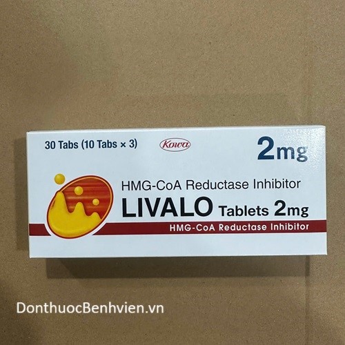 Viên nén bao phim Thuốc Livalo Tabets 2mg