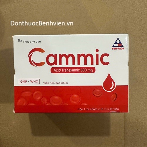 Viên nén bao phim Thuốc Cammic 500mg