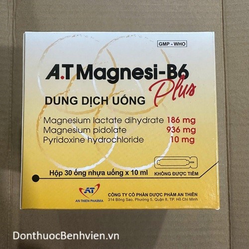 Dung dịch uống Thuốc A.T Magnesi-B6 Plus 10ml