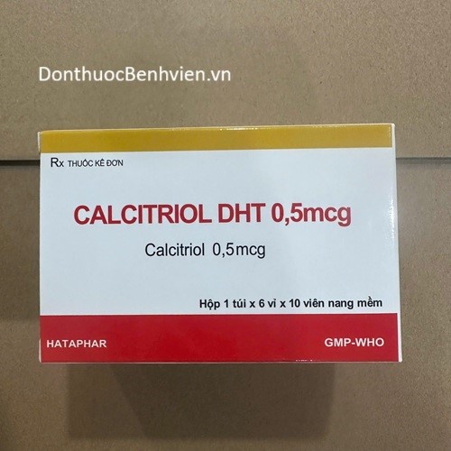 Viên nang mềm Thuốc Calcitriol DHT 0.5mcg