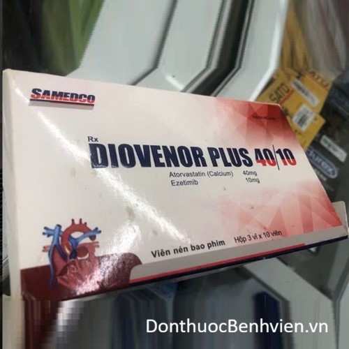 Viên nén bao phim Thuốc Diovenor Plus 40mg/10mg