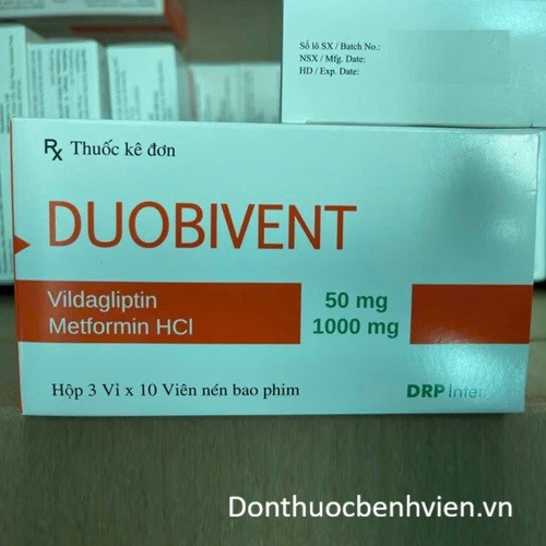 Viên uống Thuốc Duobivent 50mg/1000mg