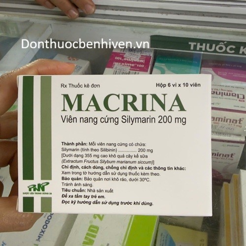 Viên nang cứng Thuốc Macrina 200mg