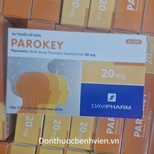 Viên nén bao phim Thuốc Parokey 20mg