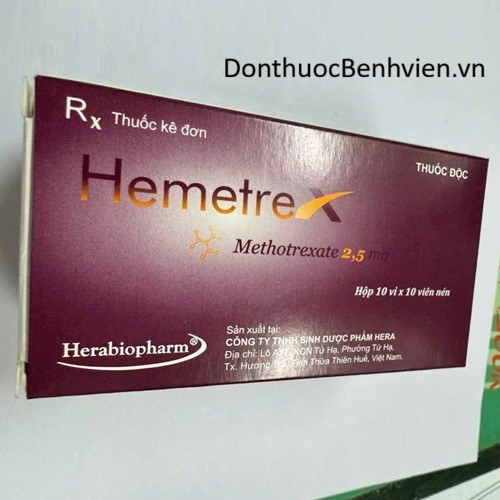 Viên uống Thuốc Hemetrex 2.5mg