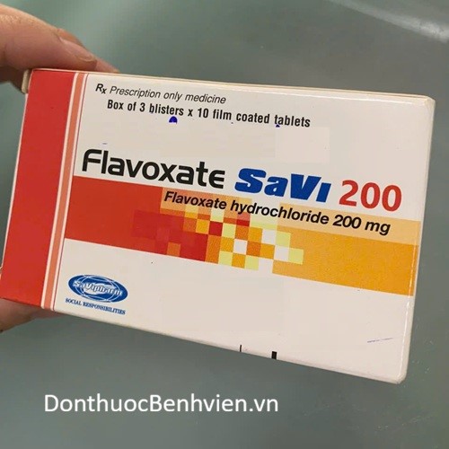Viên uống Thuốc Flavoxate Savi 200mg