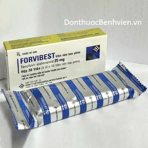Viên nén bao phim Thuốc Forvibest 25mg