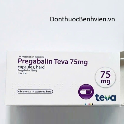 Viên nang Thuốc Pregabalin Teva 75mg