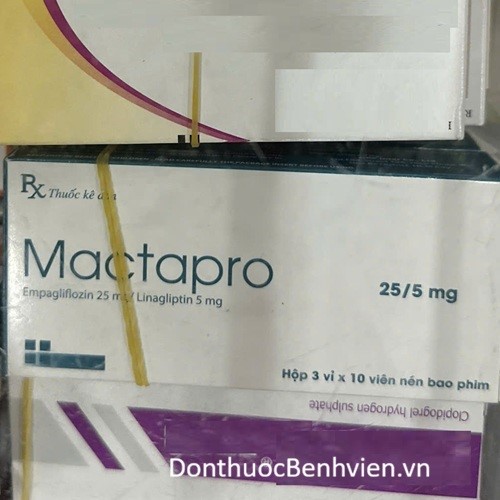 Viên nén bao phim Thuốc Mactapro 25mg/5mg