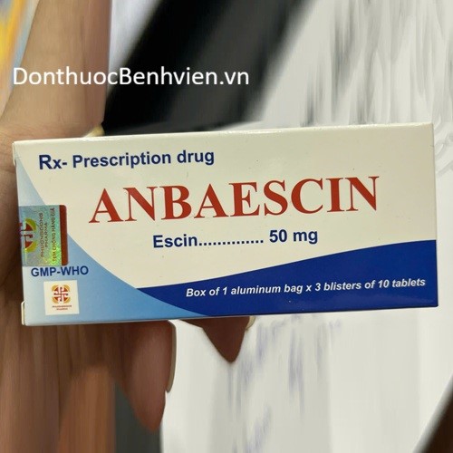 Viên nén Thuốc Anbaescin 50mg
