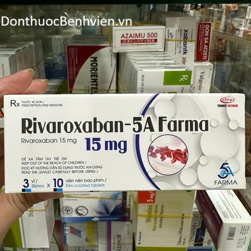 Viên nén bao phim Thuốc Rivaroxaban - 5A Farma 15mg