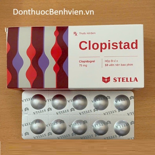 Viên nén bao phim Thuốc Clopistad 75mg