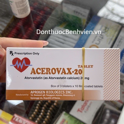 Viên uống Thuốc Acerovax 20mg