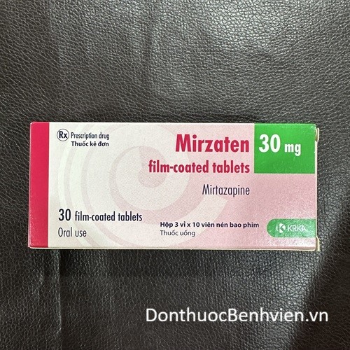 Viên nén bao phim Thuốc Mirzaten 30mg