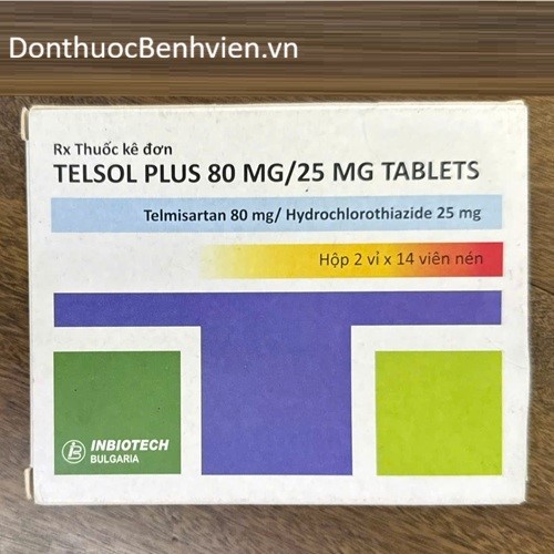 Viên nén Thuốc Telsol Plus 80mg/25mg Tablets